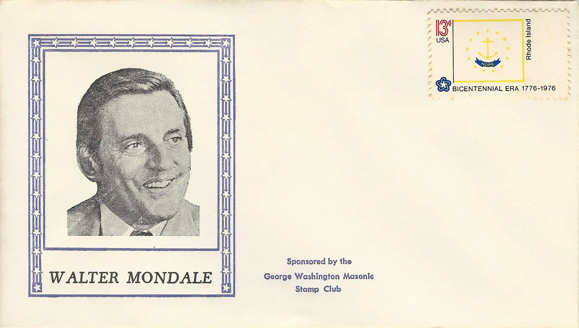 Inauguration VP Walter Mondale Postmark #1: Washington, DC&hellip;